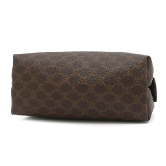 CELINE Pouch Macadam Brown Accessory Case Cosmetic - Picture 3 of 13